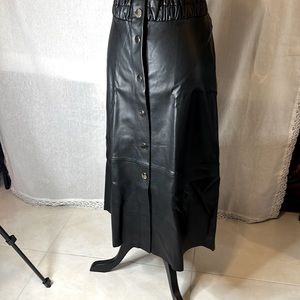 Zara black faux leather